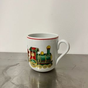 Vintage Vista Alegre Porcelain Christmas Magic Mug Portugal